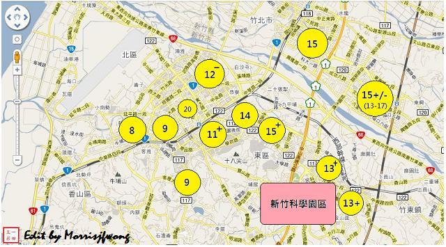 新竹縣市房價分布圖