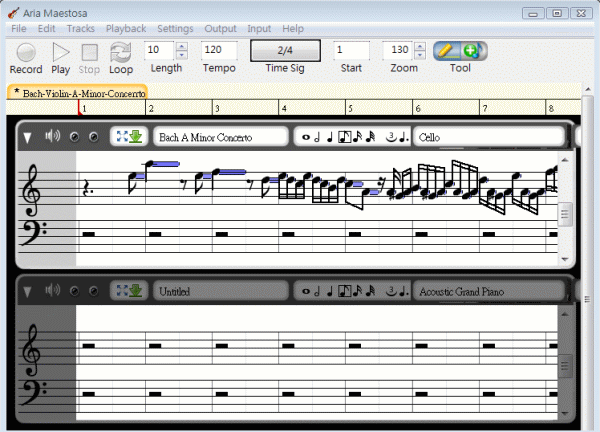 aria maestosa adjust tempo while playing